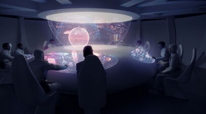 Bridge of the Heaven's Ark generation ship