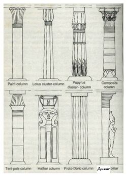 These are some examples of different styles of the Kemetic Columns